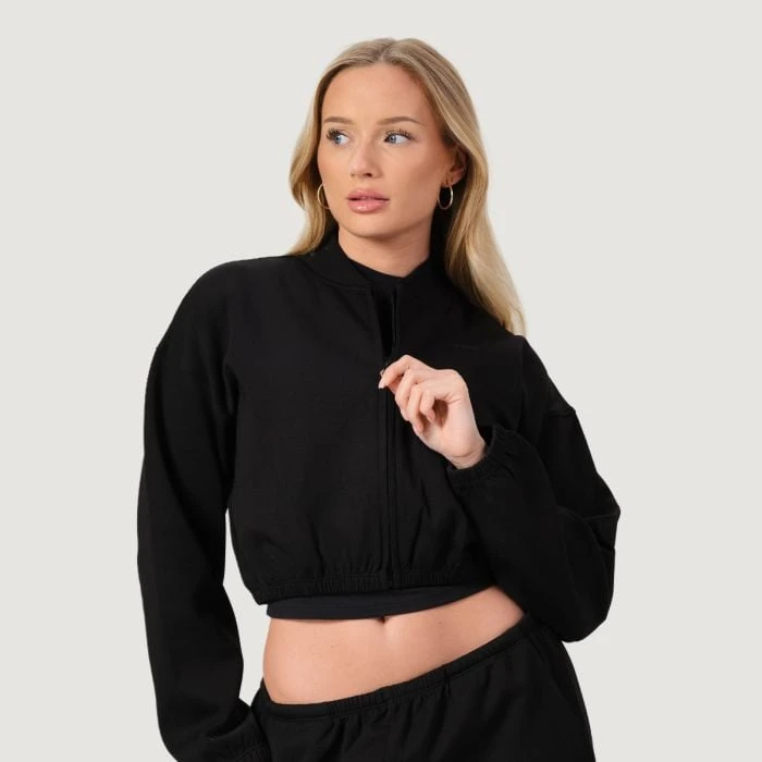 GymBeam Dámska mikina Zip-Up NEO Black  S