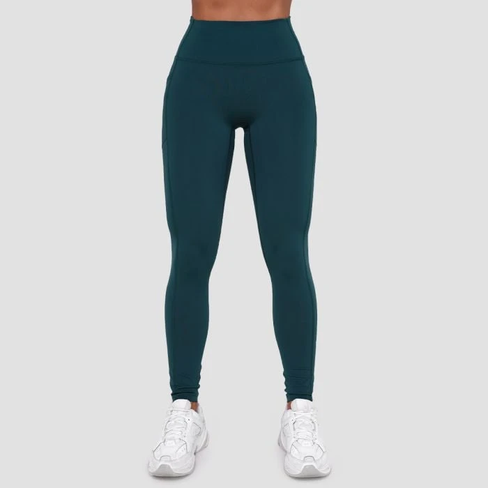 GymBeam Dámske legíny Ignite Dark Green  LL