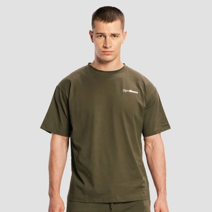 GymBeam Tričko Oversized Limitless Espresso  S