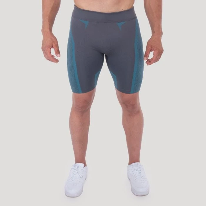 GymBeam Bezšvové šortky OG1 Grey/Blue  S
