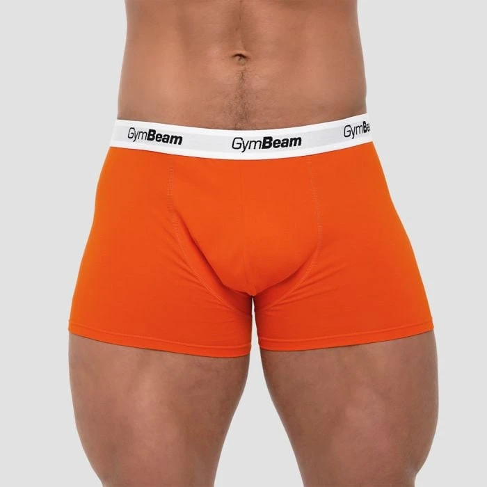 GymBeam Pánske boxerky Essentials 3Pack Orange  MM
