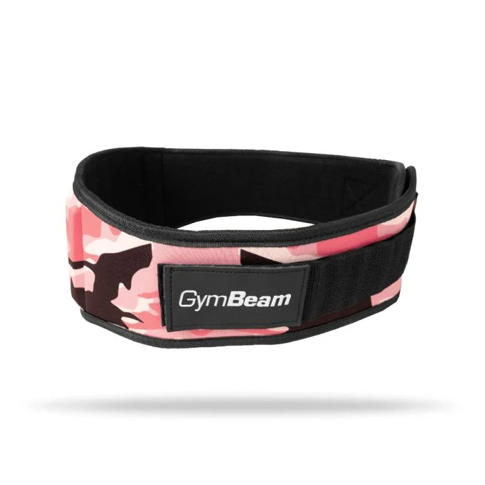 GymBeam Dámsky fitness opasok Pink Camo  S