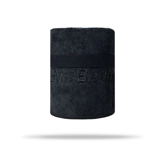 GymBeam Športový uterák z mikrovlákna Large Black