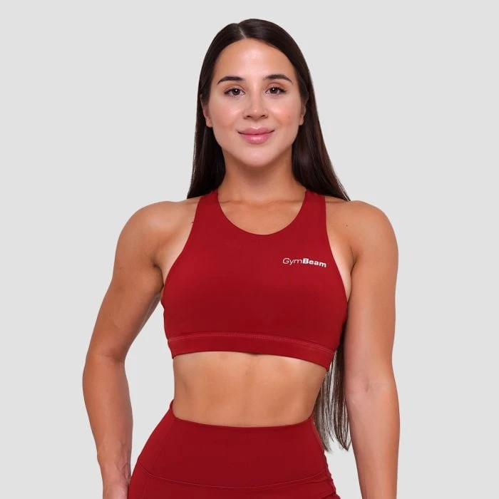 GymBeam Športová podprsenka Ignite Dark Red  SS