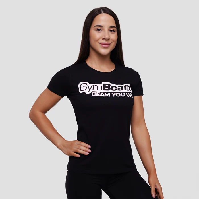 GymBeam Dámske Tričko Beam Black  LL