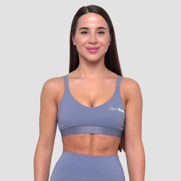 GymBeam Športová podprsenka String Essence Denim Blue  S