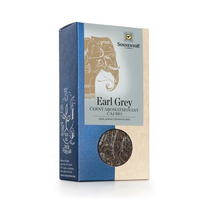 Sonnentor BIO Čierny čaj Earl Grey sypaný 90 g