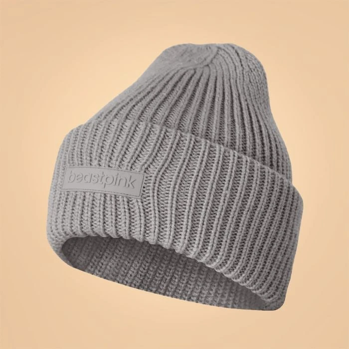 BeastPink Zimná čiapka Beanie Grey  UNI