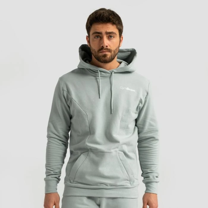 GymBeam Mikina Limitless Hoodie Eucalypt  LL