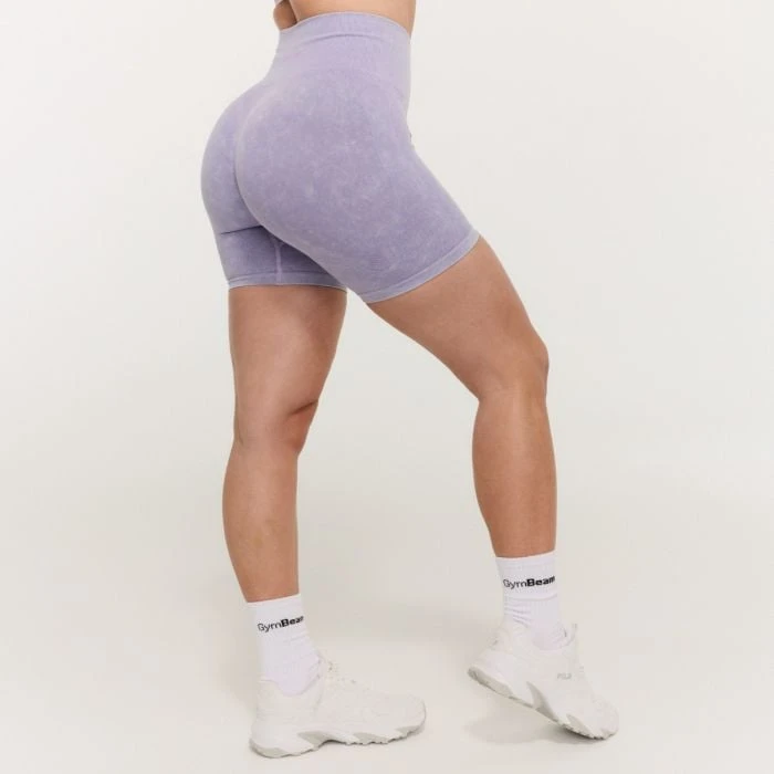 GymBeam Dámske bezšvové šortky Lift Violet  S