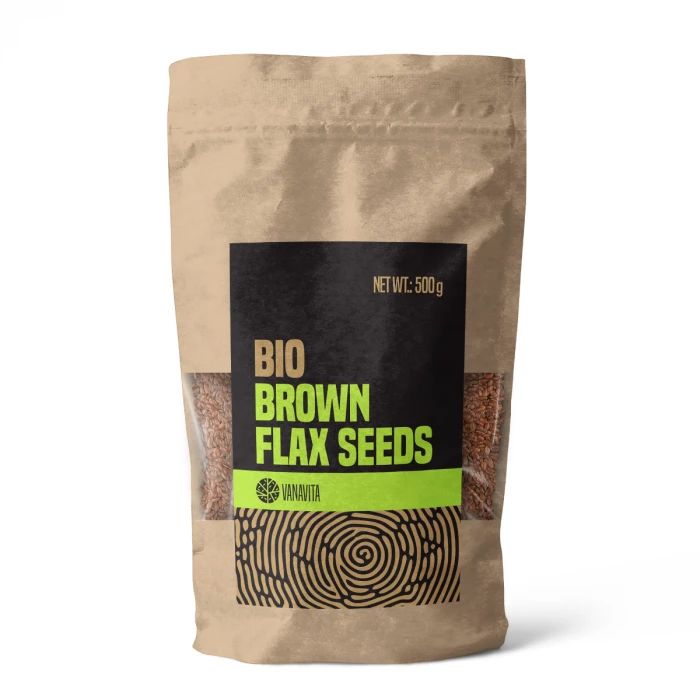 VanaVita BIO ľanové semená hnedé