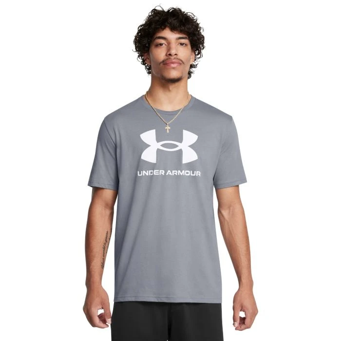 Under Armour Tričko Sportstyle Logo Update SS Gray  S