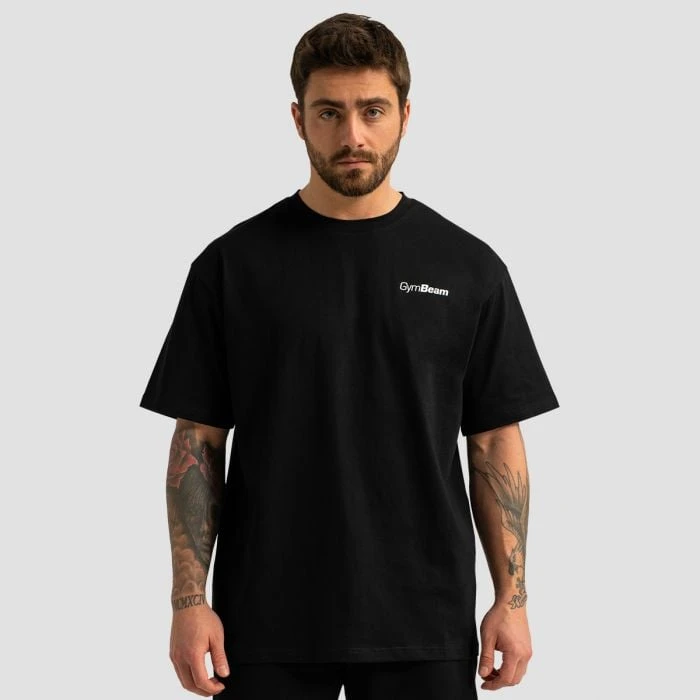 GymBeam Tričko Oversized Limitless Black  MM