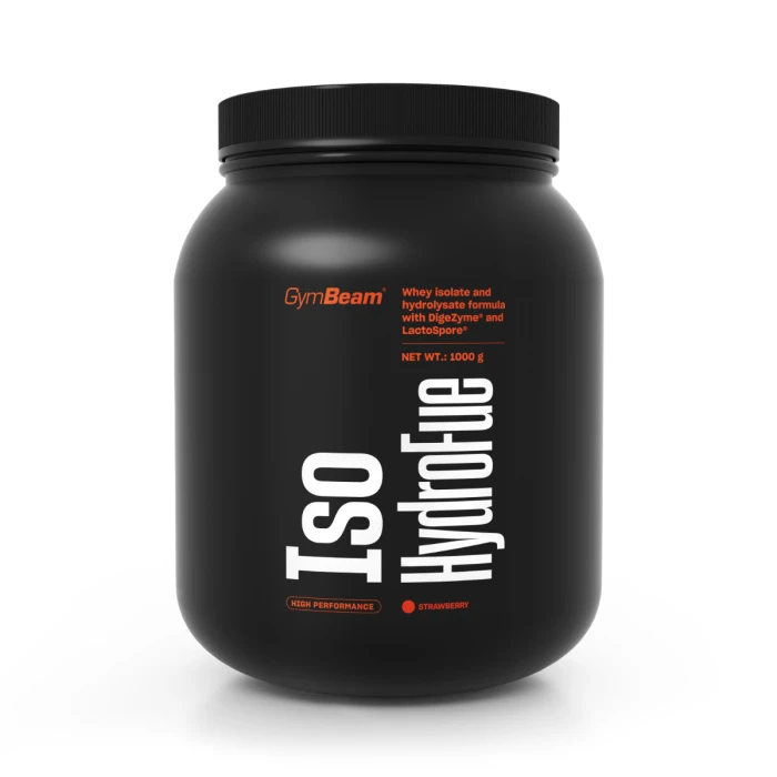 GymBeam Iso HydroFue srvátkový proteín jahoda