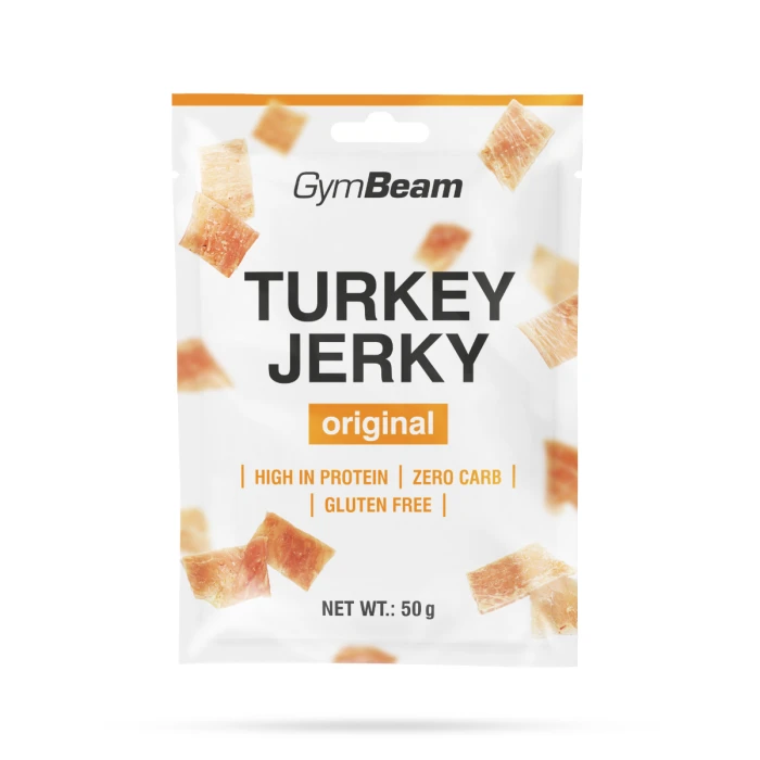 GymBeam Sušené mäso Turkey Jerky originál