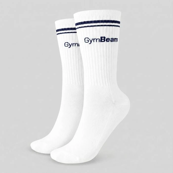 GymBeam Ponožky Crew White  S