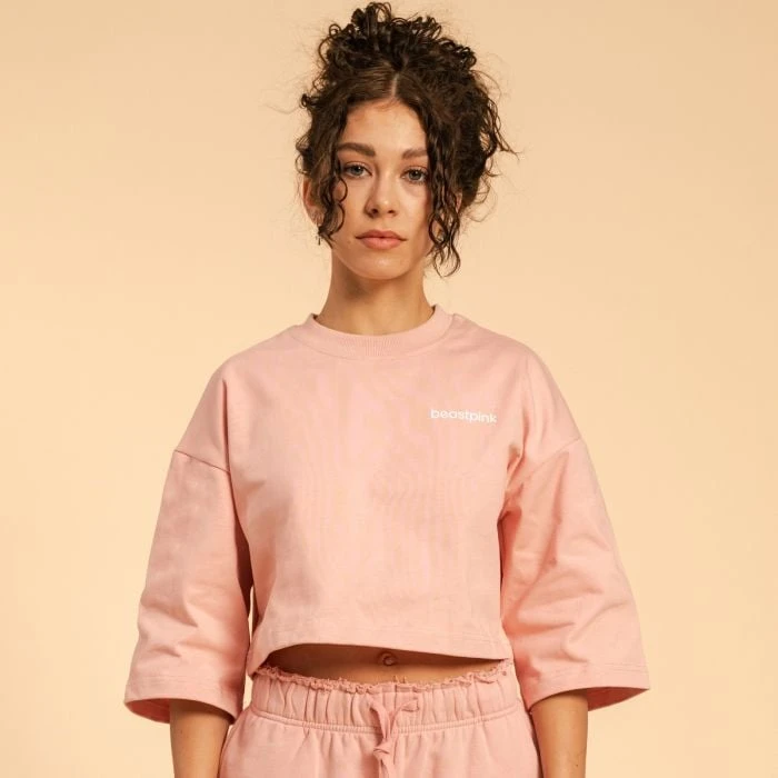 BeastPink Dámske tričko Cropped Serenity Pink  LL