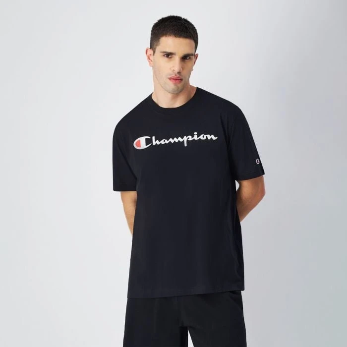 Champion Tričko Big Logo Jersey Black  MM