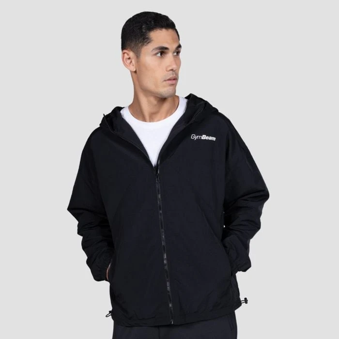 GymBeam Pánska bunda Relay Black  M