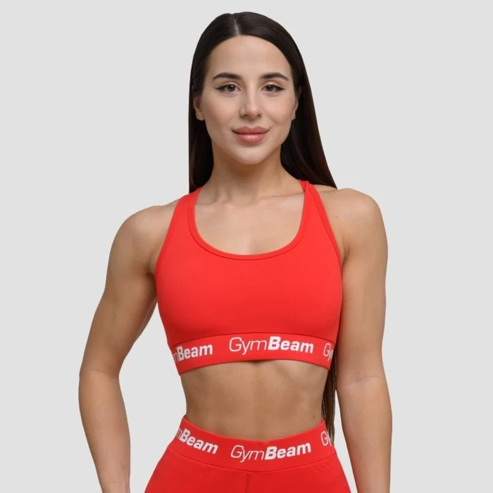 GymBeam Športová podprsenka Simple Rouge Red  LL