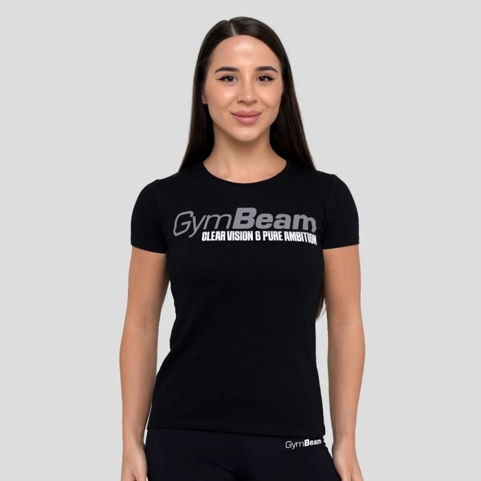 GymBeam Dámske tričko Pure Ambition Black  S