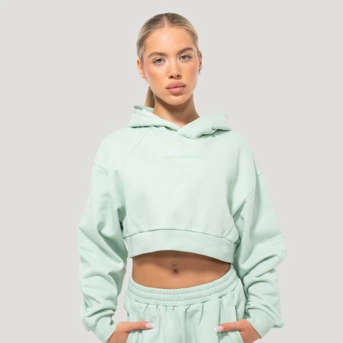GymBeam Dámska mikina Cropped Mochi Green  S