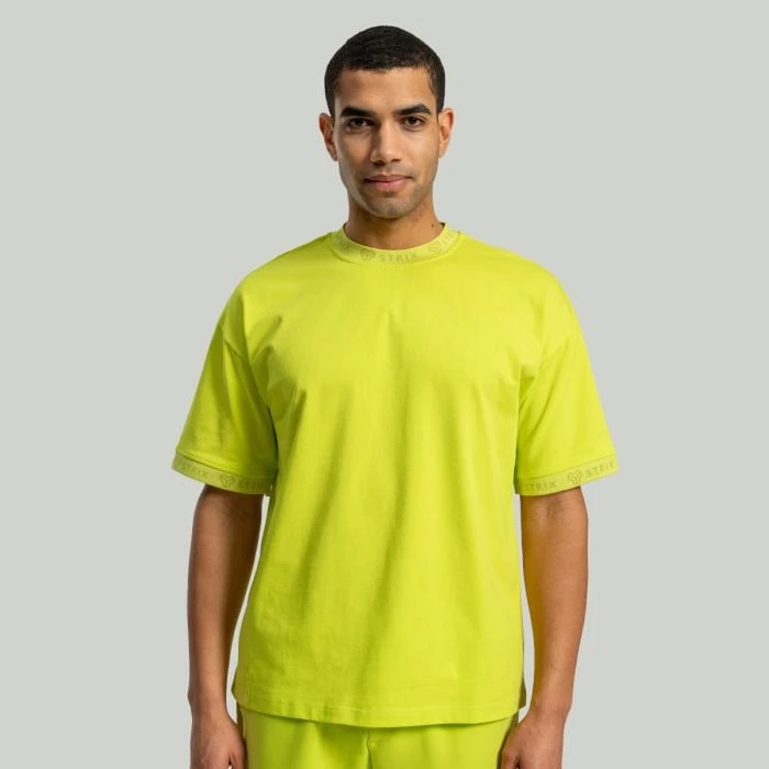 STRIX Tričko Oversized Heavy Chartreuse  LL