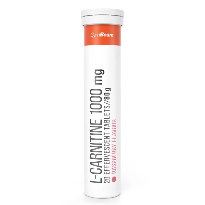 GymBeam L-Karnitín 1000 mg šumivý 20 tab. malina