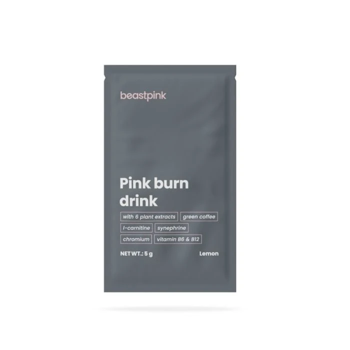 GymBeam Sample Pink burn drink citrón