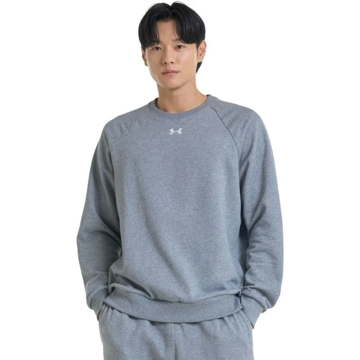 Under Armour Mikina UA Rival Fleece Crew Grey  MM