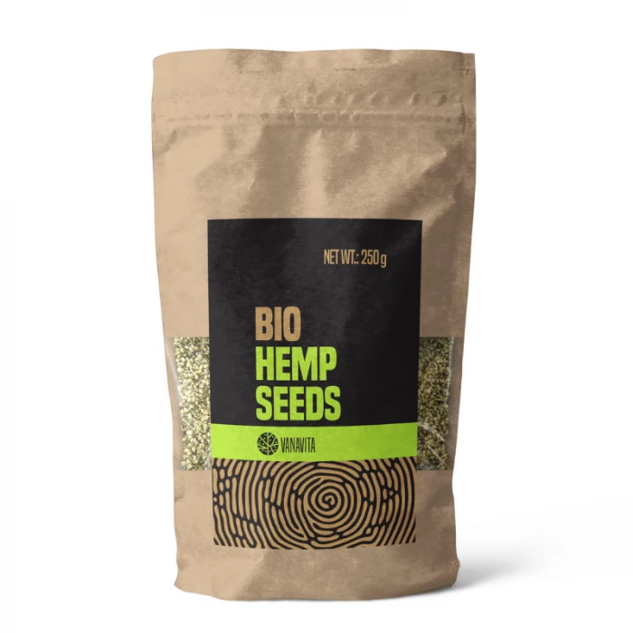 VanaVita BIO Konopné semienka - lúpané 250 g
