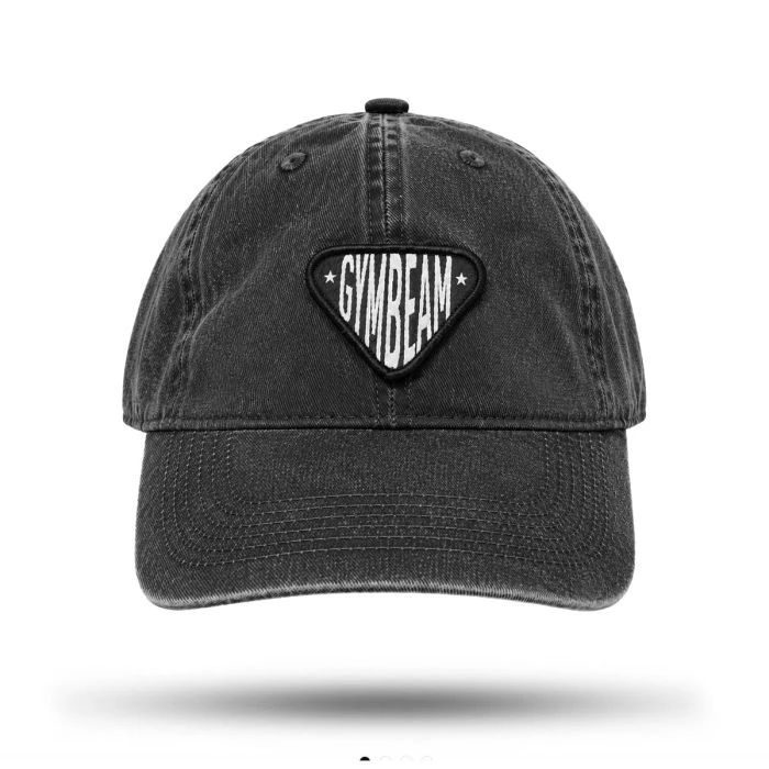 GymBeam Šiltovka Sunday Dad Cap Washed Black  UNI