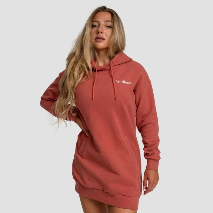 GymBeam Dámska longline mikina Limitless Cinnamon  SS
