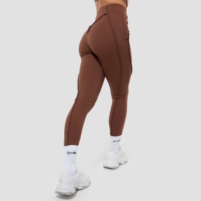 GymBeam Dámske legíny Cosmo Brown- GymBeam  S