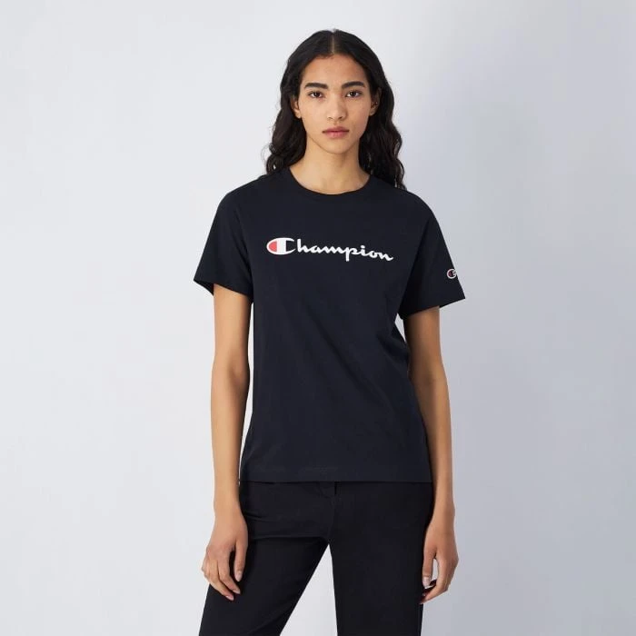 Champion Dámske tričko Big Logo Jersey Black  XSXS