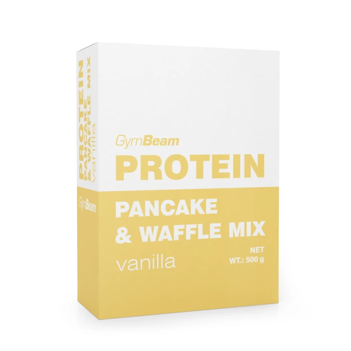 GymBeam Proteínové palacinky Pancake & Waffle Mix 500 g vanilka