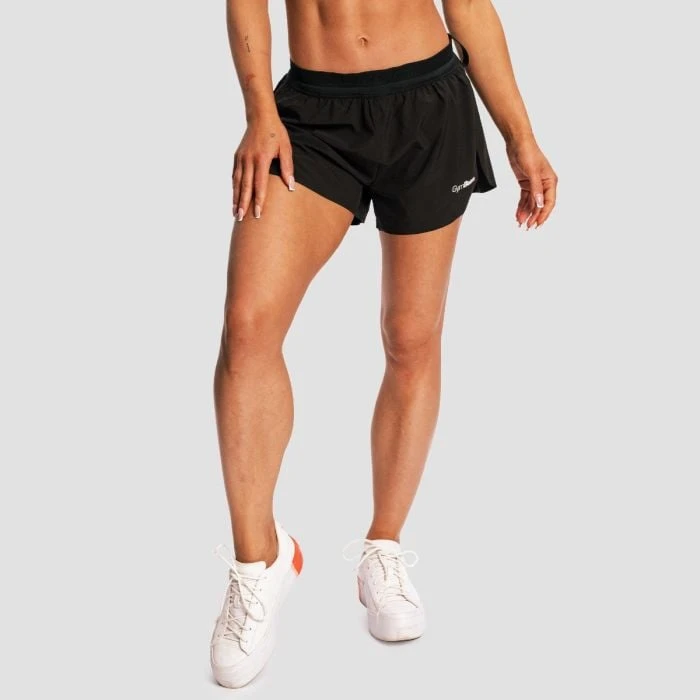 GymBeam Dámske bežecké šortky Pulse X Black  S