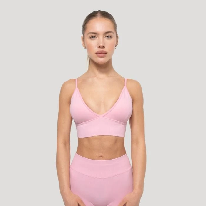 GymBeam Športová podprsenka Luma Baby Pink  L