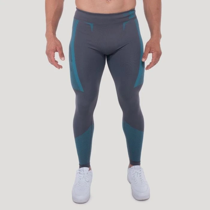 GymBeam Bezšvové legíny OG1 Grey/Blue  S