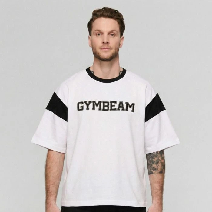 GymBeam Tričko Premium Heavyweight Varsity  S