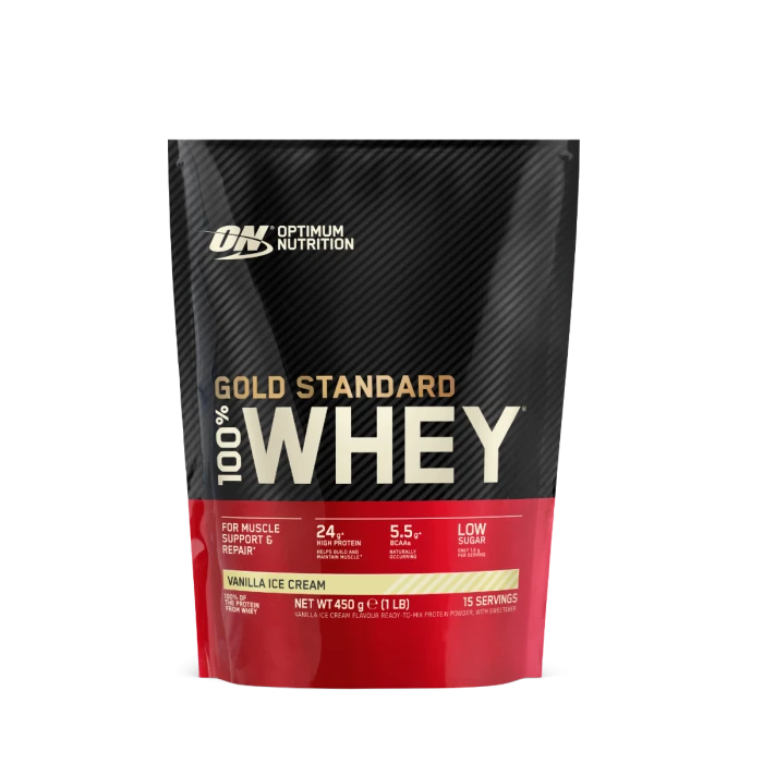 Optimum Nutrition 100 Whey Gold Standard vanilková zmrzlina