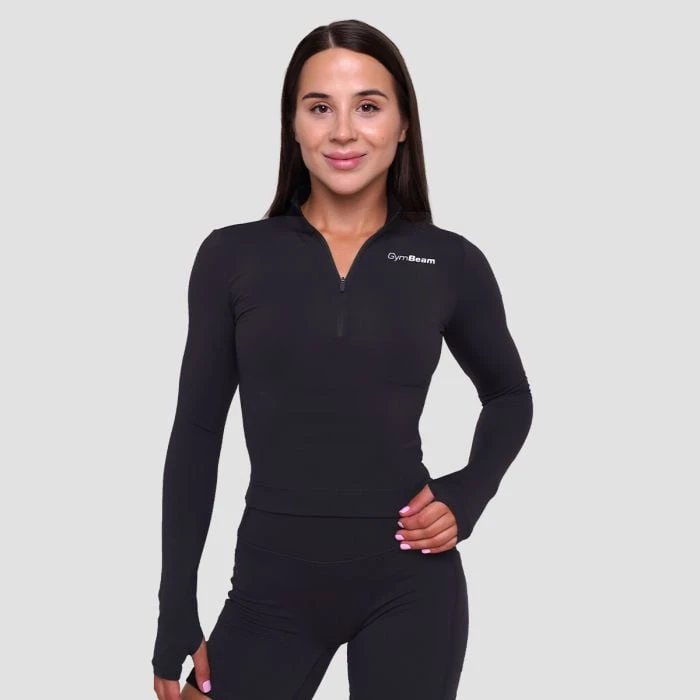GymBeam Dámsky športový top Ignite Black  LL