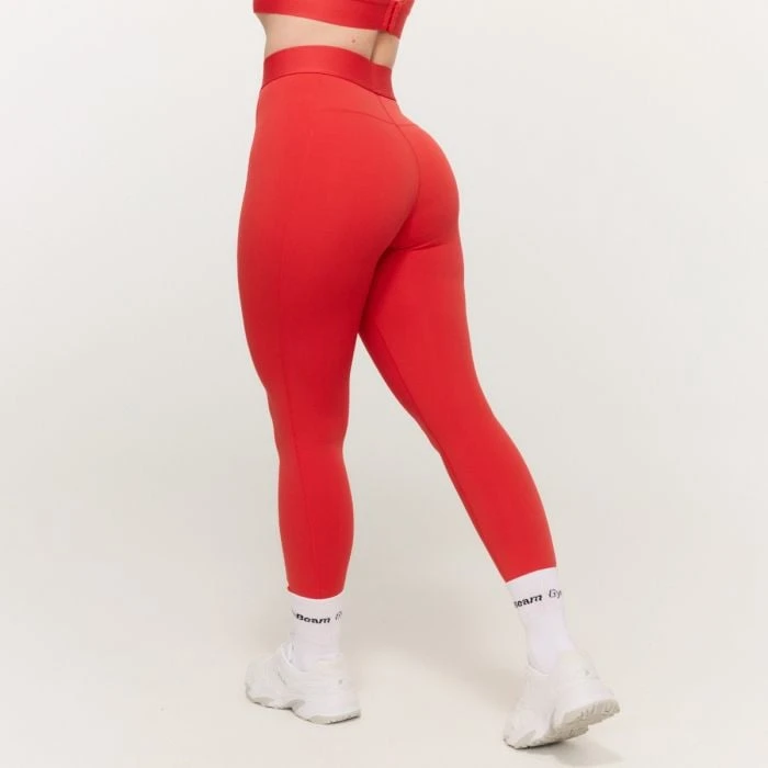 GymBeam Dámske legíny Limitless Hot Red  MM
