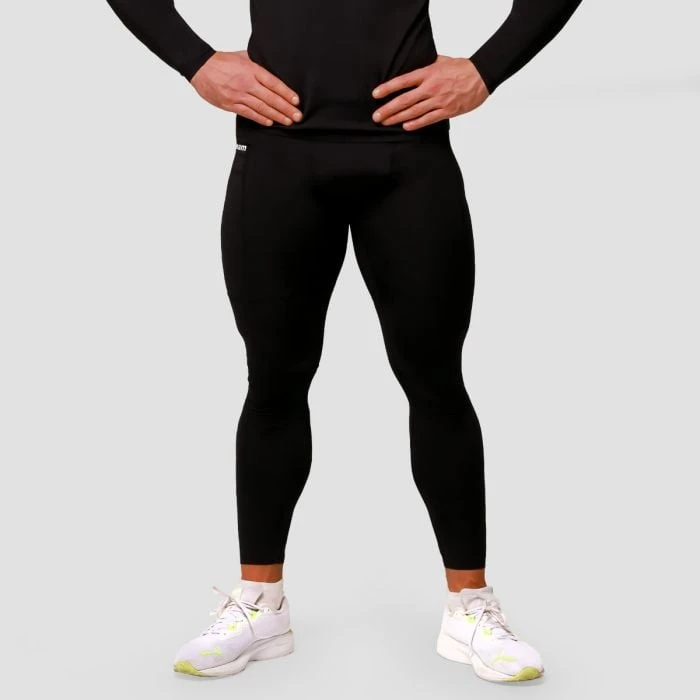 GymBeam Kompresné legíny Mid Black  M