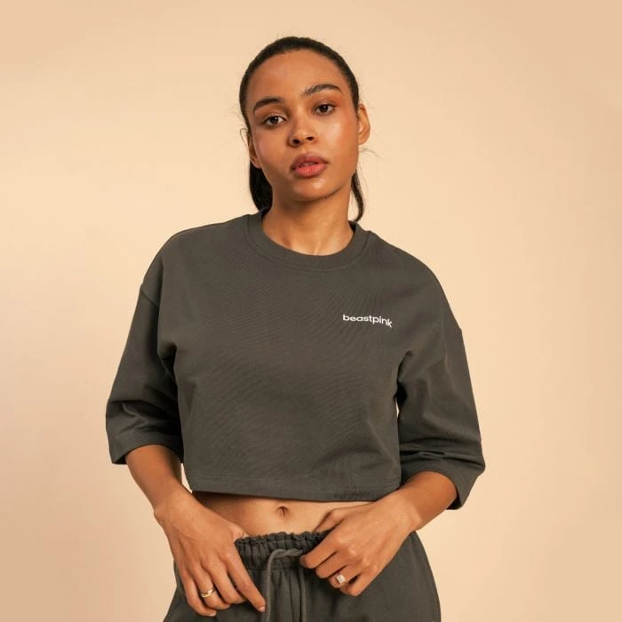 BeastPink Dámske tričko Cropped Serenity Shadow  LL