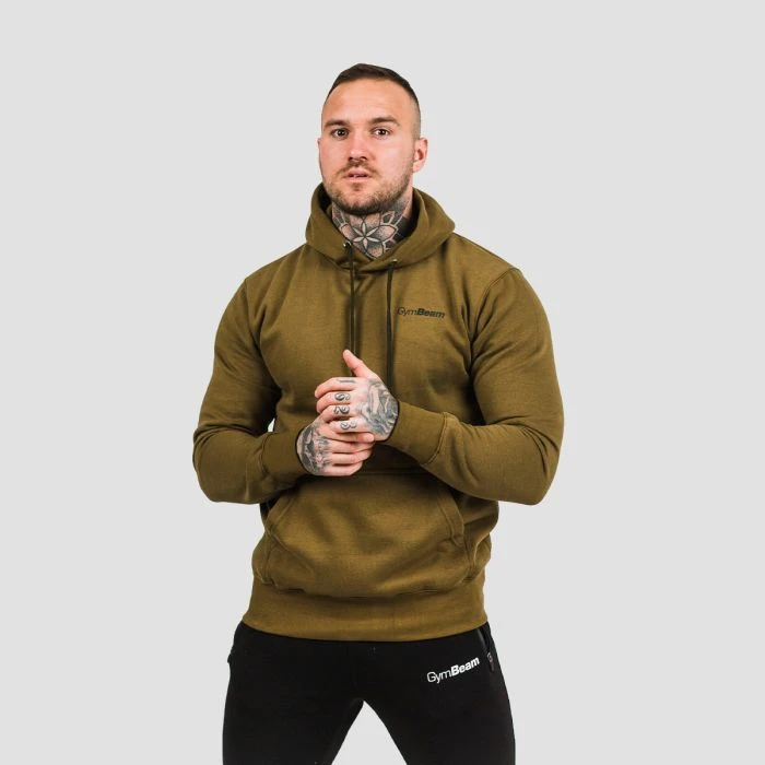 GymBeam Mikina Athlete Military Green Black  S