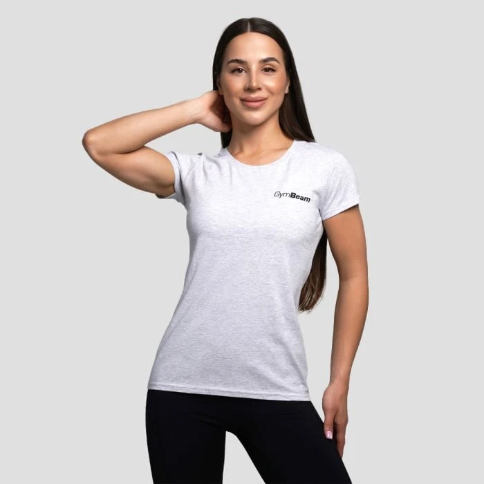 GymBeam Dámske tričko Basic Heather Grey  LL
