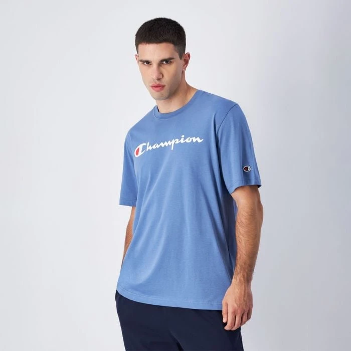Champion Tričko Big Logo Jersey Blue  LL