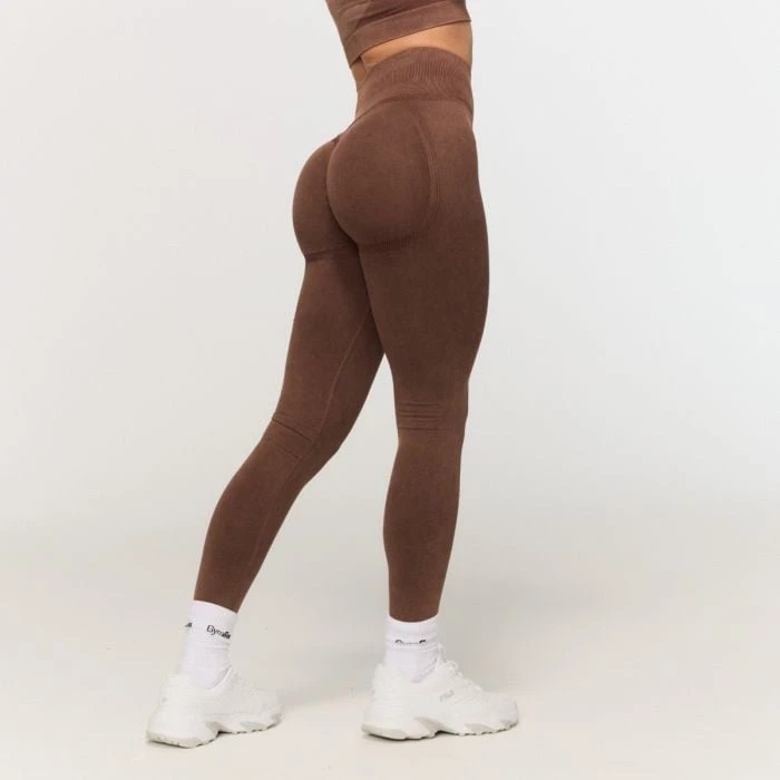 GymBeam Dámske bezšvové legíny Fierce Brown  M