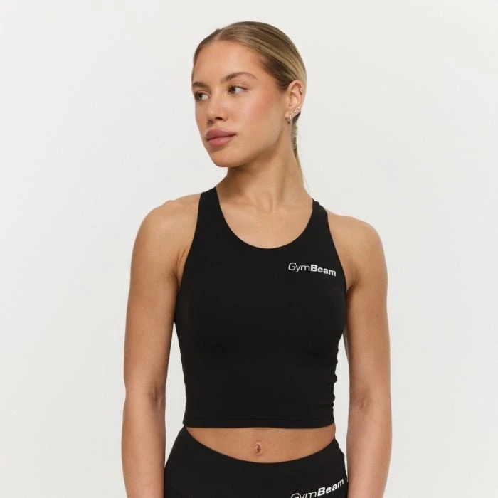 GymBeam Dámsky športový top BEAT Black  LL